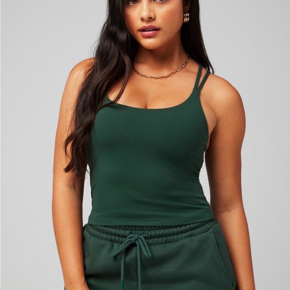 Principal Built-In Bra Tank Everpine Green
